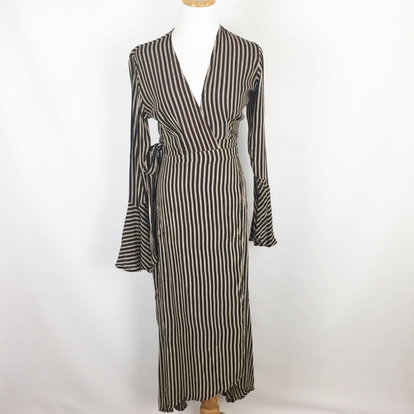 Faithfull the Brand Dresses & Skirts - Faithfull the Brand Stripe Wrap Maxi Dress